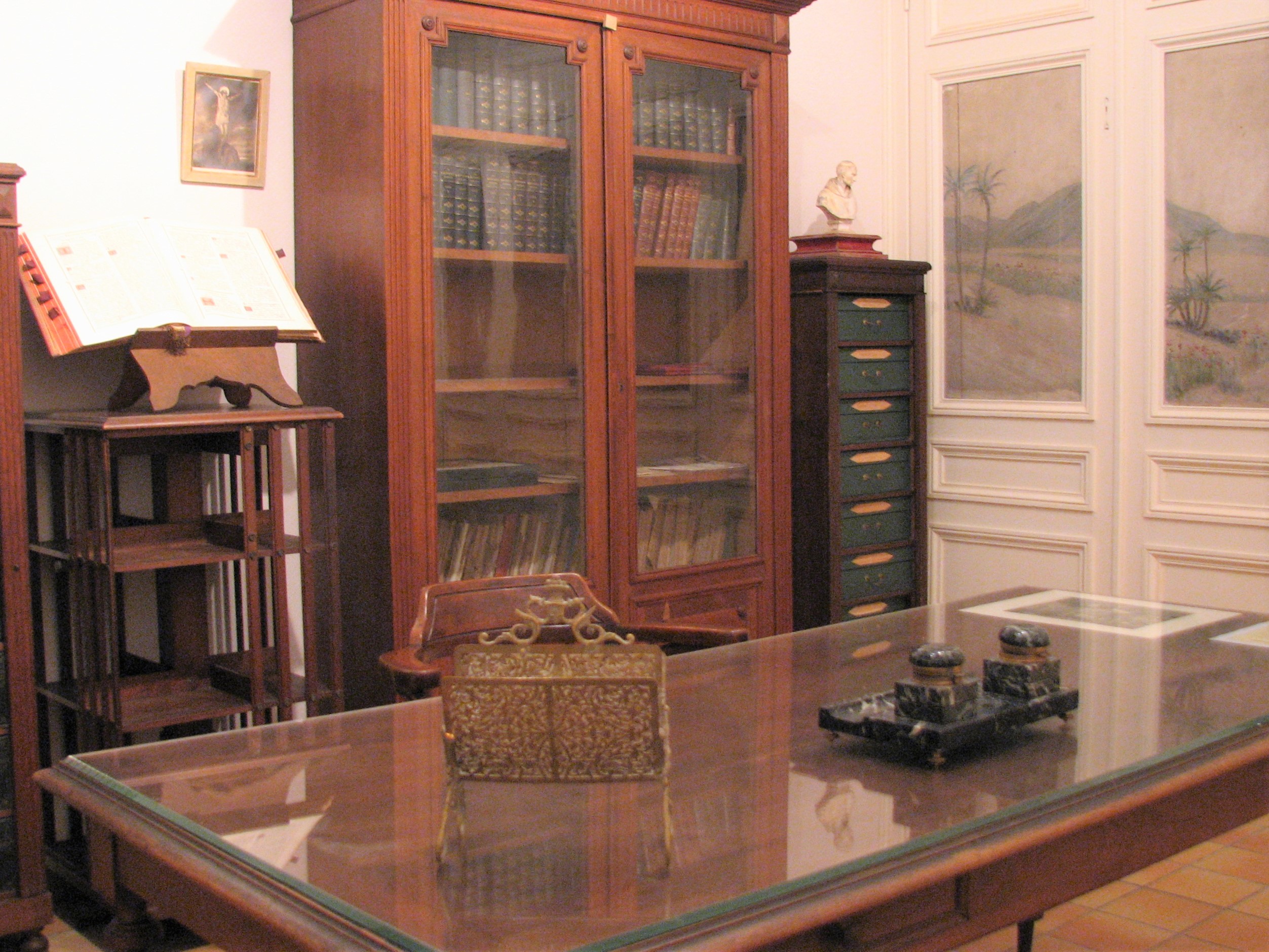 La reconstitution du bureau occupé à Paris par l’abbé Lemire. (Photo Jean-Pascal Vanhove)