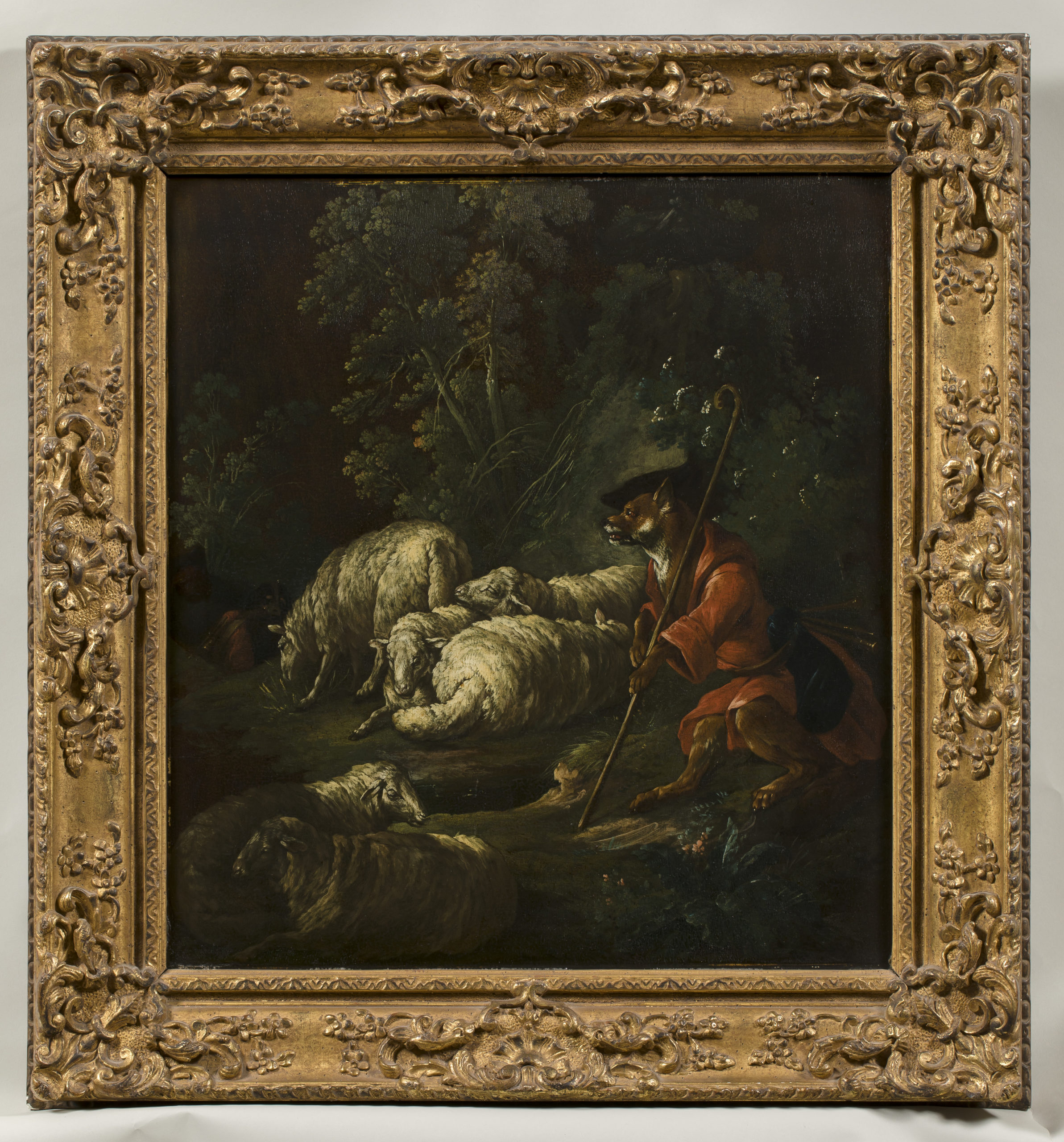 Jean-Baptiste Oudry, Le Loup devenu berger, 1722, huile sur toile, Inv. 64.7.1
