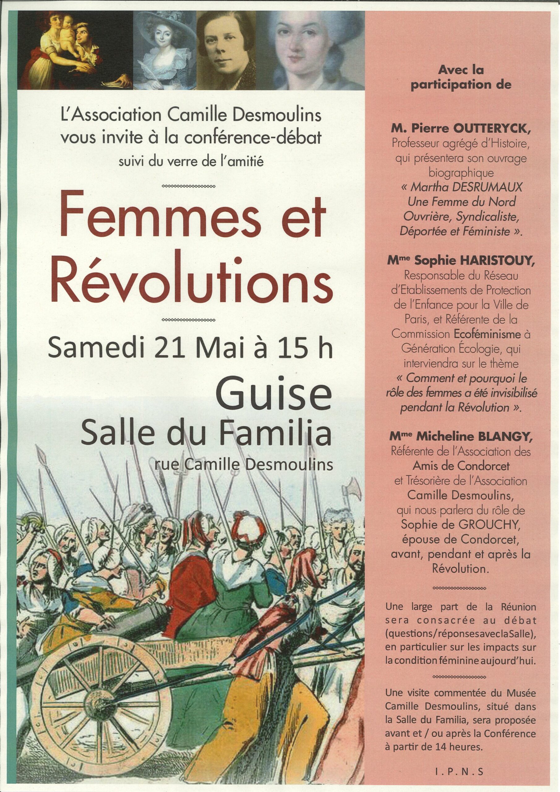 Conférence-débat "Femmes et Révolutions" à Guise