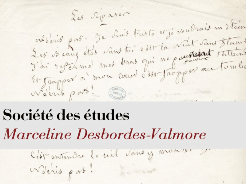 Société des études Marceline Desbordes-Valmore