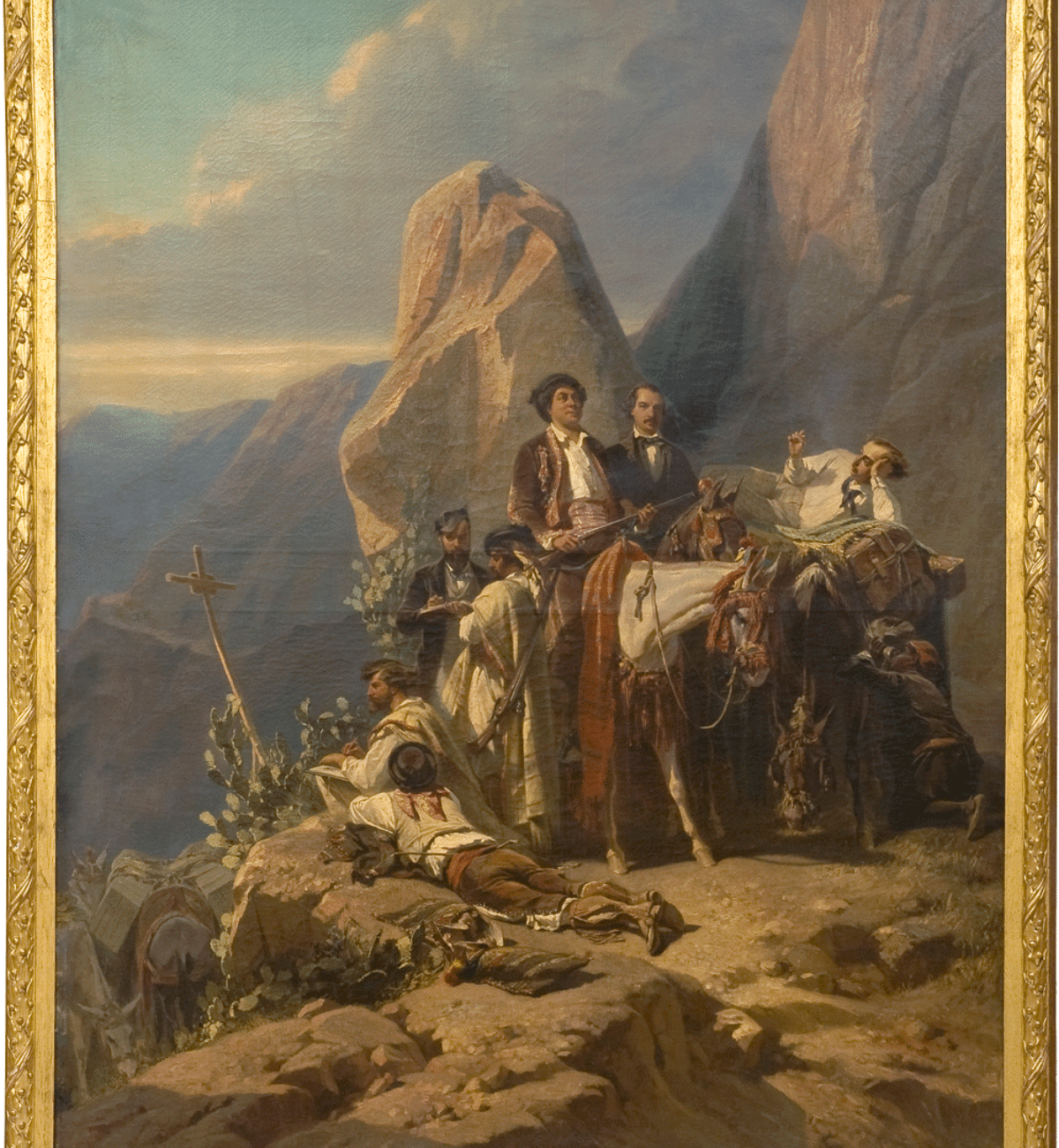 4. Eugène Giraud (1806-1881), Le Voyage en Espagne, huile sur toile, 1855