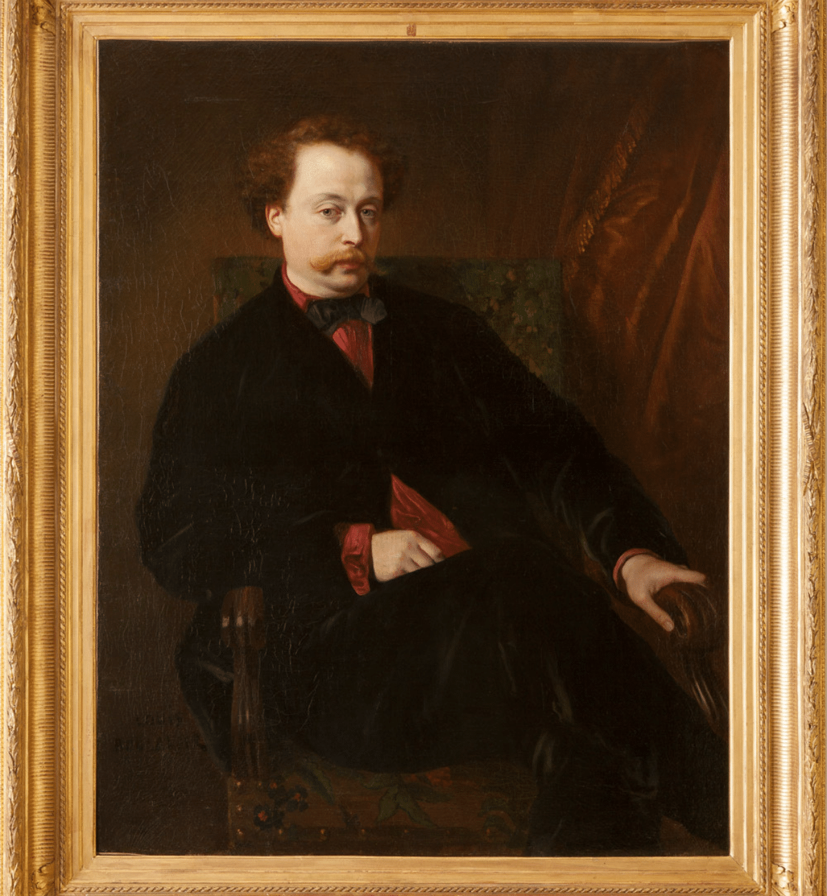 6. Louis Boulanger (1806-1867), Portrait d'Alexandre Dumas fils, huile sur toile, 1859