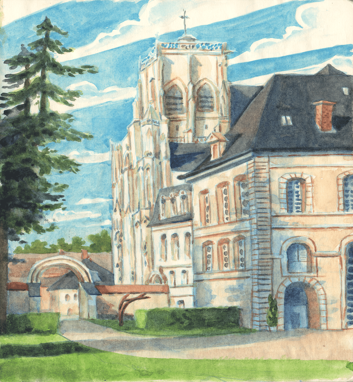 1. Dessin de l'Abbaye